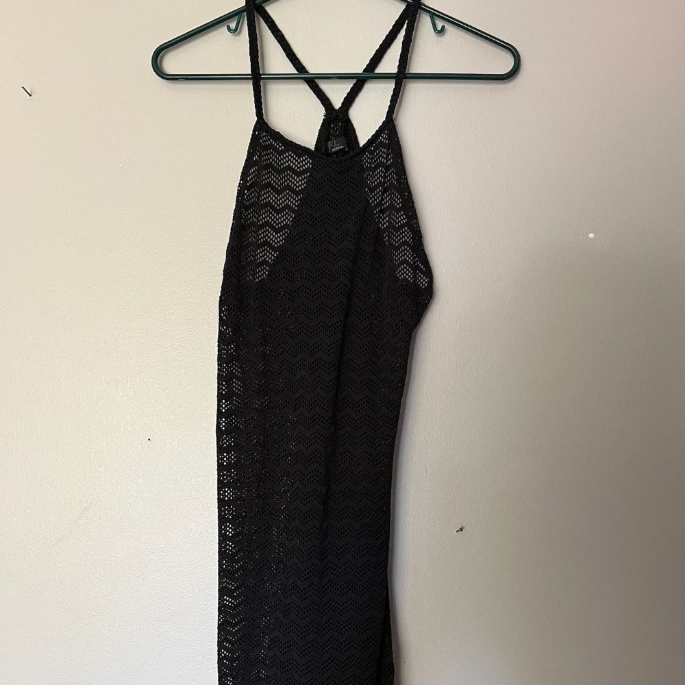 Prana Black Swimsuit Cover-Up Dress